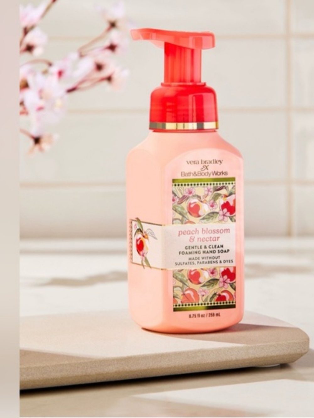 Peach Blossom & Nectar Foaming Hand Soap - Pink